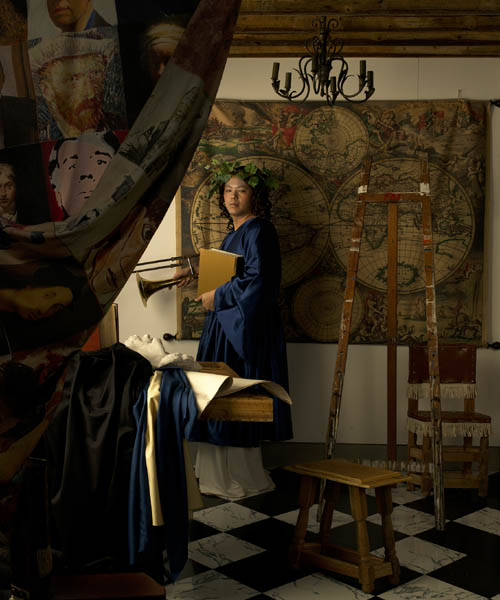 重組-維米爾-《繪畫的藝術》