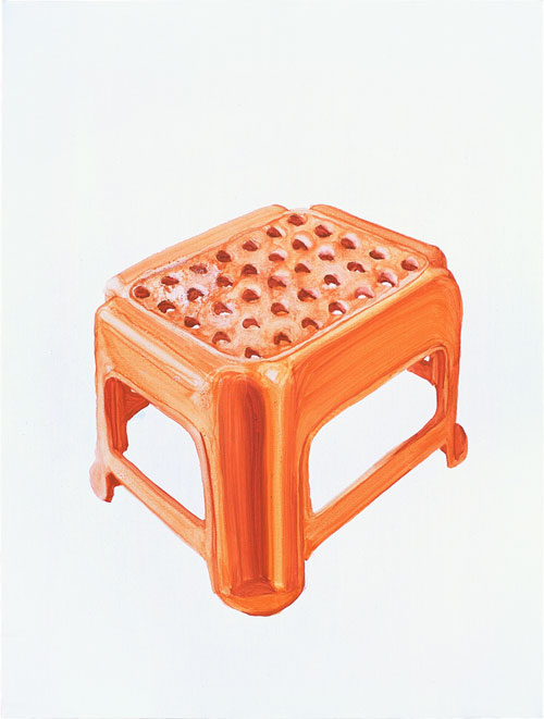 橙的塑料凳