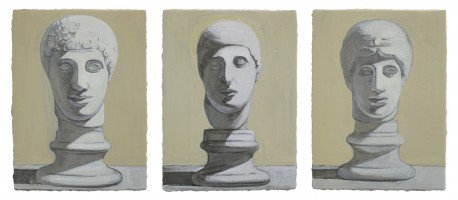 三个石膏像