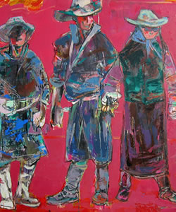 蒙古族画家朝克巴图油画作品展