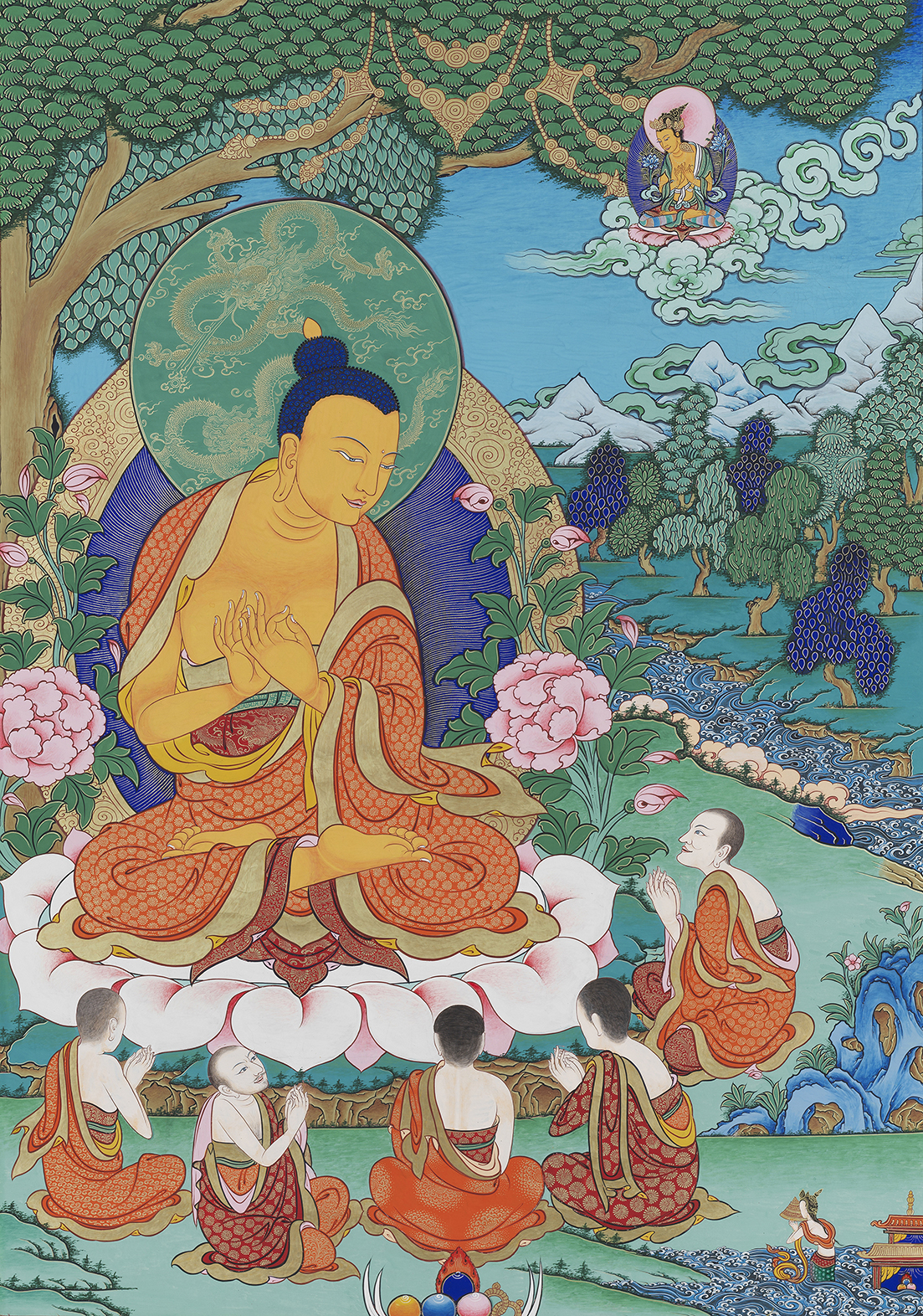 释加牟尼讲法
