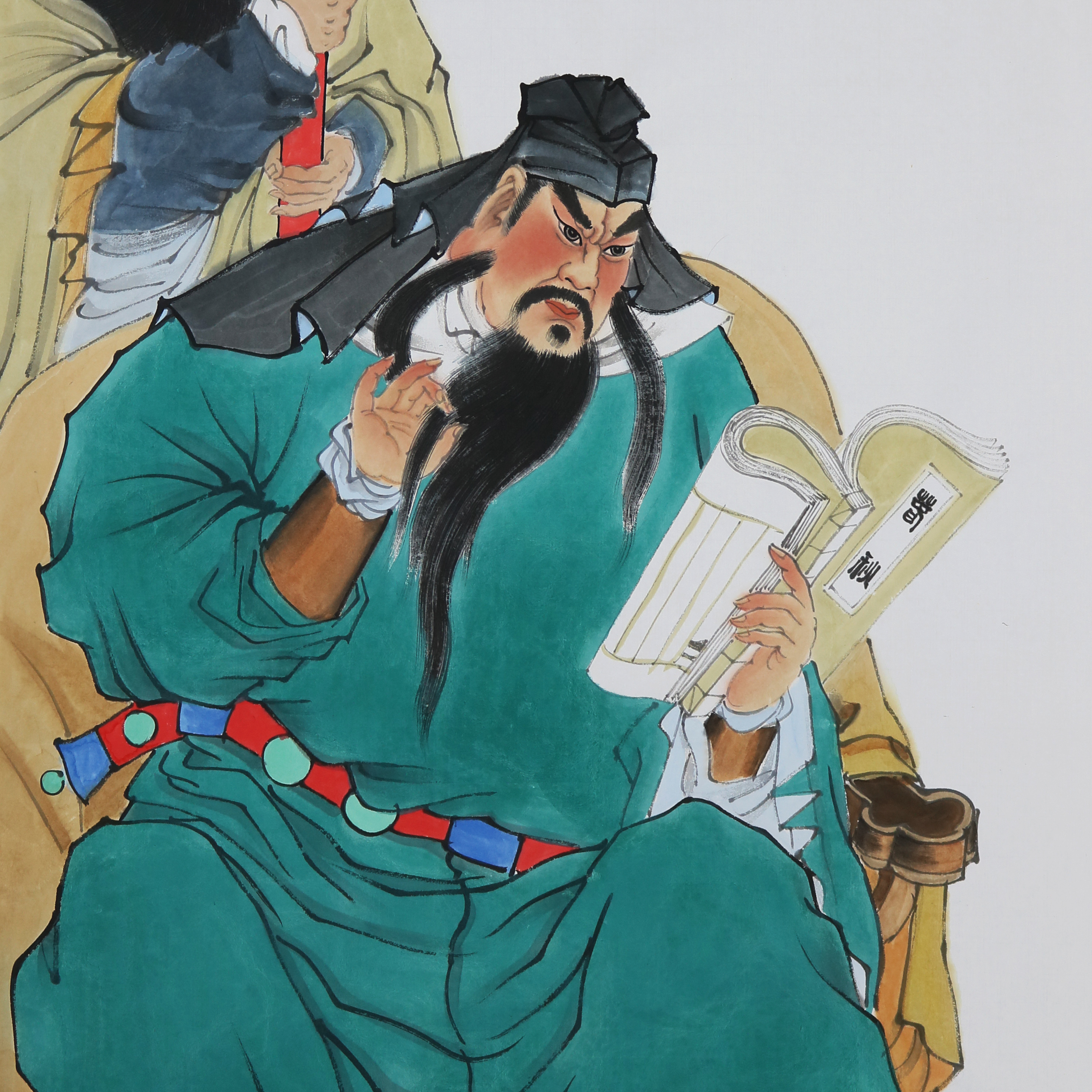 关圣夜读春秋图