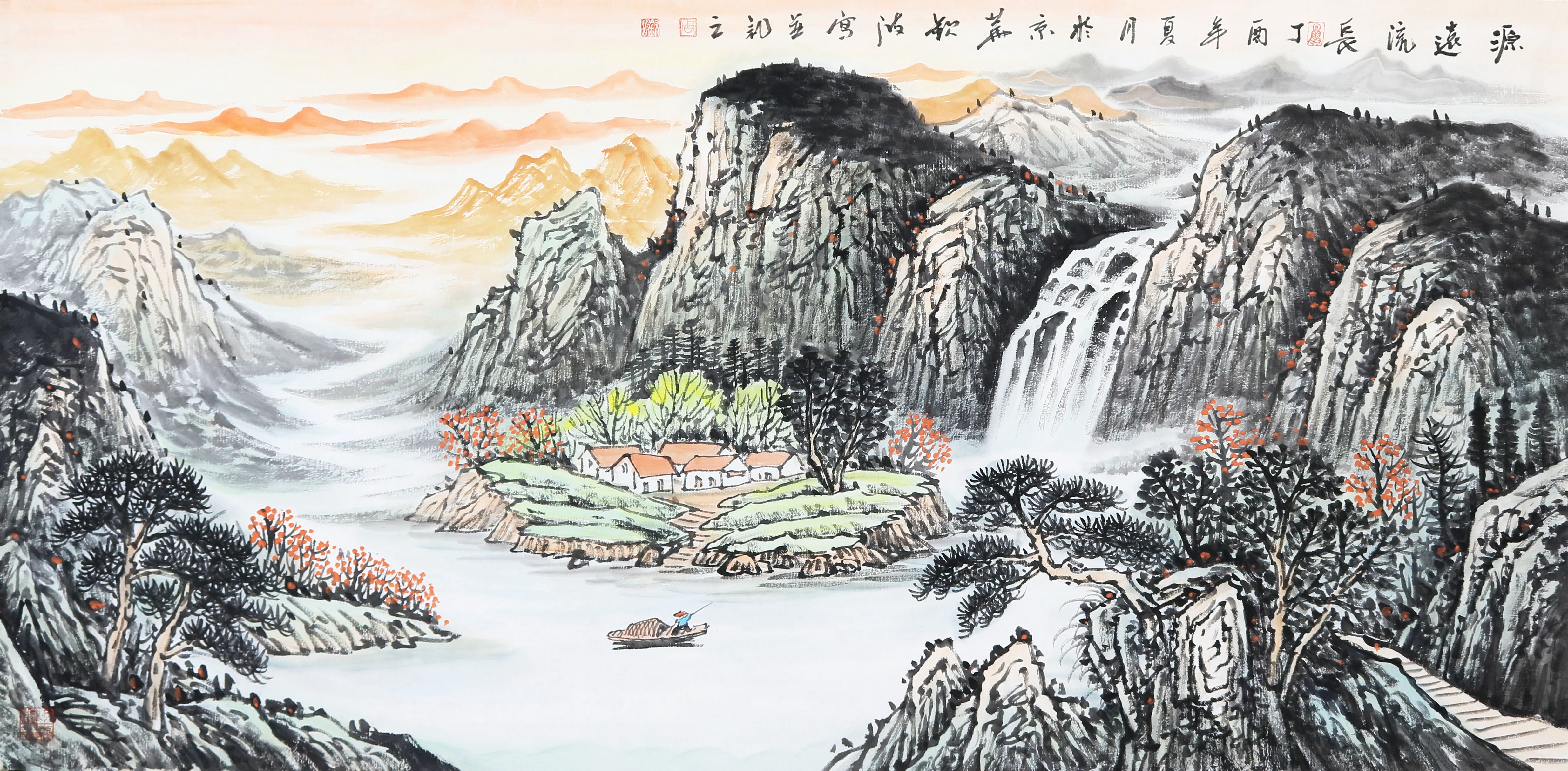李长海山水画图片